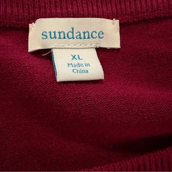 Sundance Rich Burgundy Long Sleeve Minimalist Cabincore LagenLook Dress Size XL - Picture 4 of 5